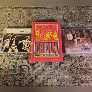 Lot Of 3 Cream CDs And Dvds Gold, Self Titled, And Cream Royal Albert Hall